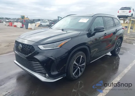 2022 Toyota Highlander Xse z USA, uszkodzony, nr VIN 5TDLZRBH1NS189420